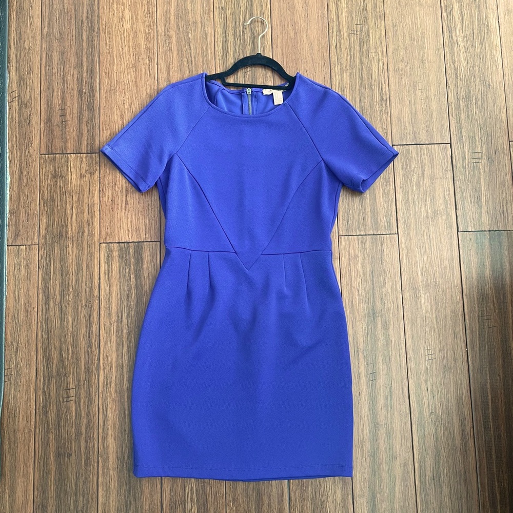 Cobalt Blue Bodycon Mini Dress